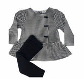 Black and White Checkered Top